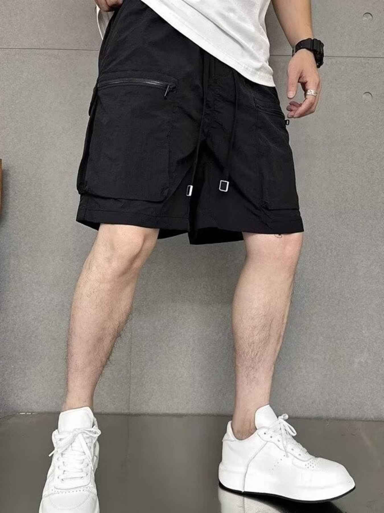 Men's Plus Size Multi - Pocket Relaxed Fit Cargo Shorts - ELC Fashion