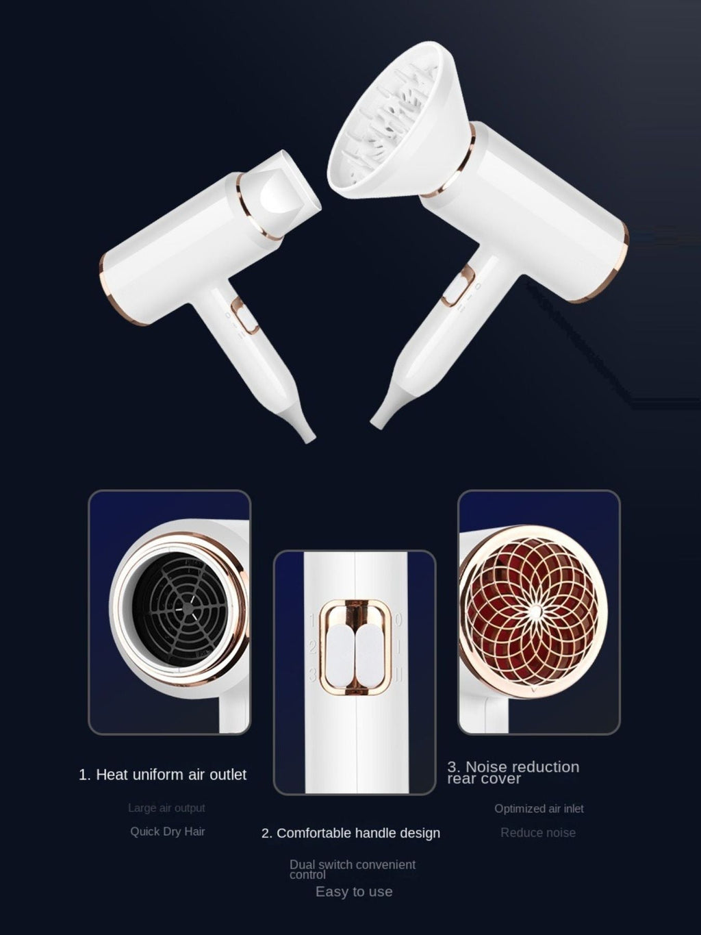 Quick - Drying & Hair Care Household Hair Dryer - ELC Fashion