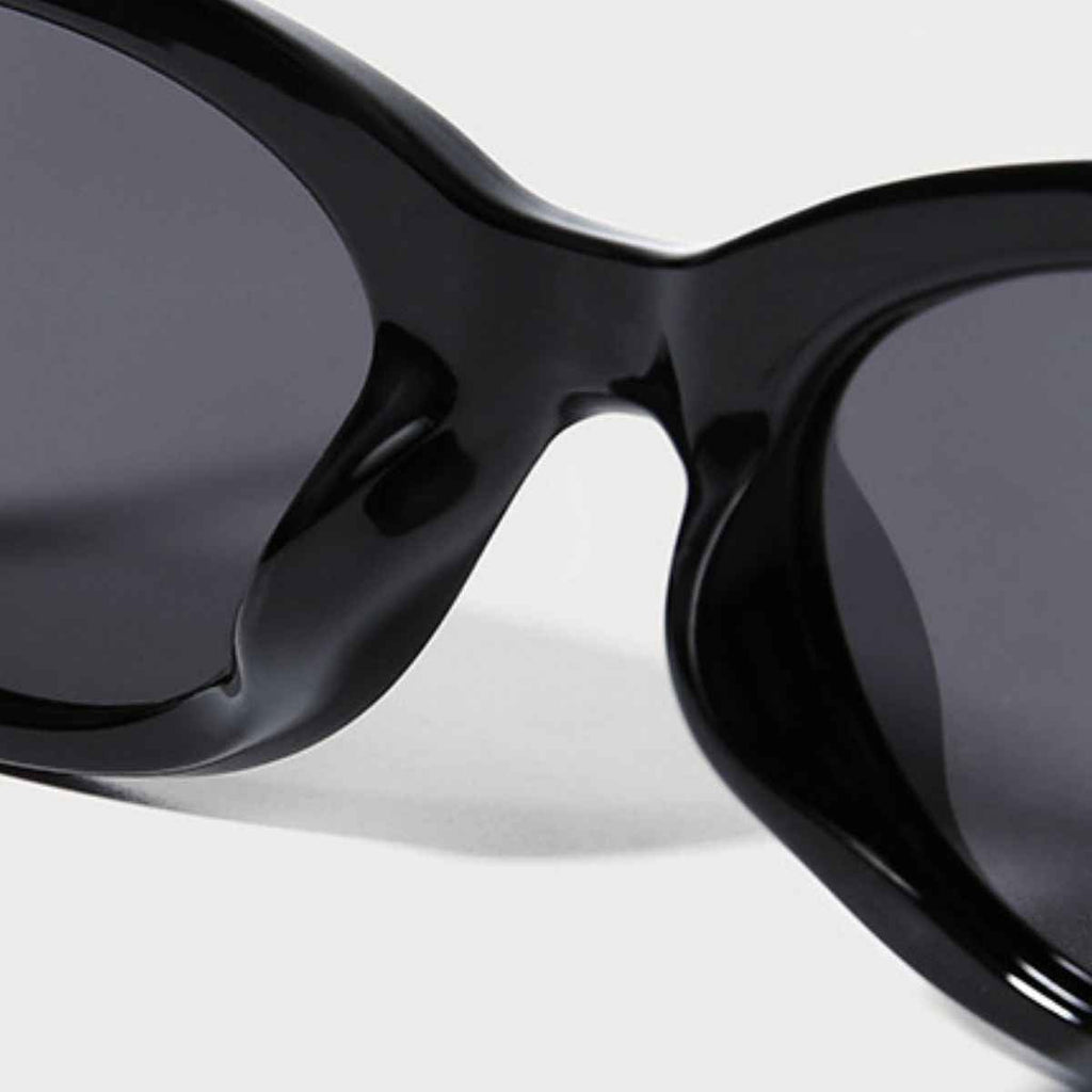 Retro Oval Frame Sunglasses - ELC Fashion