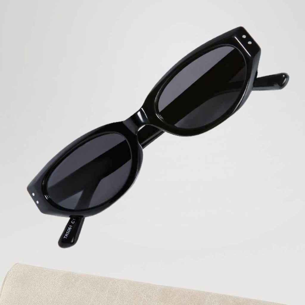 Retro Oval Frame Sunglasses - ELC Fashion