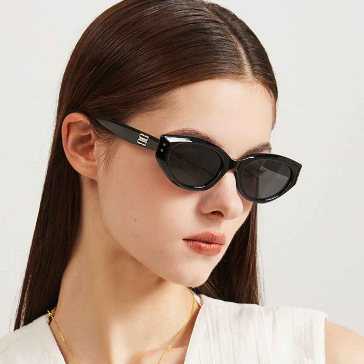 Retro Oval Frame Sunglasses - ELC Fashion