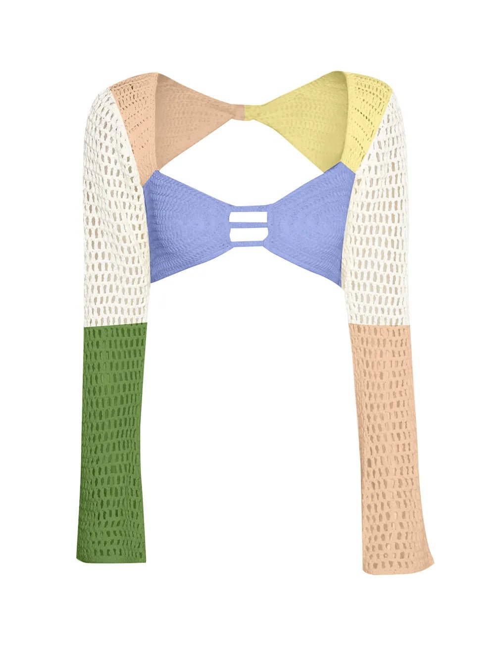 Tied Long Sleeve Top and Skirt Cover Up Set - ELC Fashion
