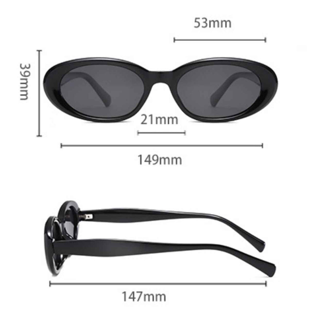 UV Protection Oval Sunglasses - ELC Fashion