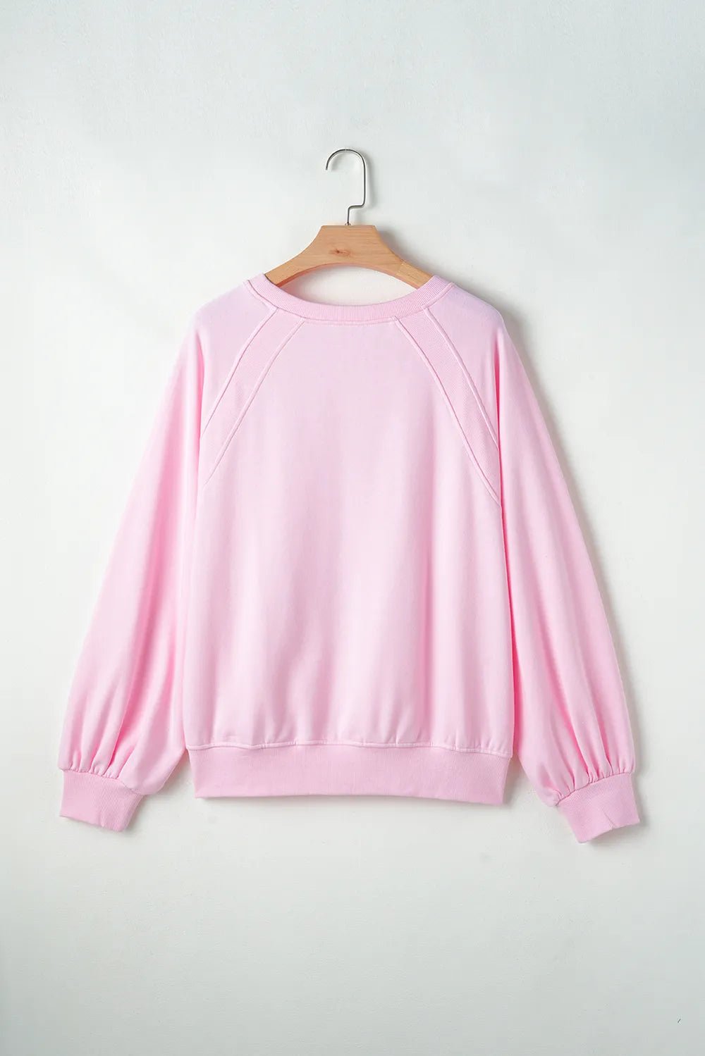 Valentine’s Day HUG AND KISSES Round Neck Sweatshirt - ELC Fashion