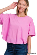 Zenana Cotton Round Neck Short Sleeve T-Shirt - ELC Fashion